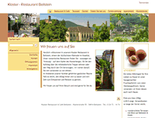 Tablet Screenshot of klostercafe-beilstein.de